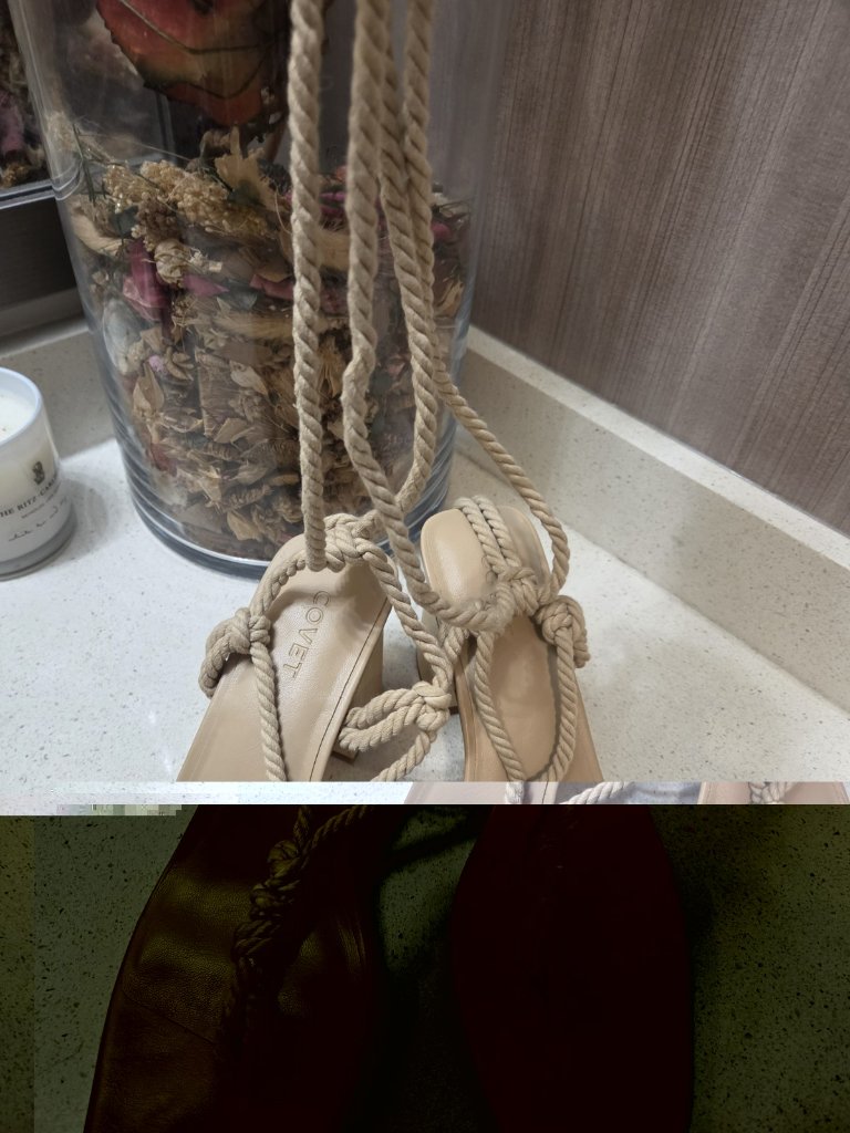 Covet Shoes, Elsa Nude Rope Heels Size 40 New Nwot — image 3 of 8